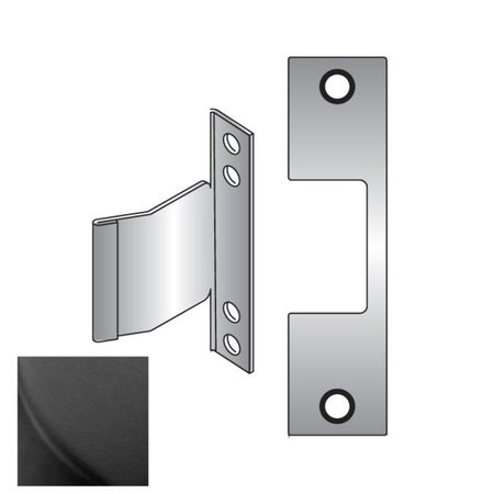 HES Assa Abloy Electronic Security Hardware -  E Faceplate for 1006 Strike Black Finish EBLK